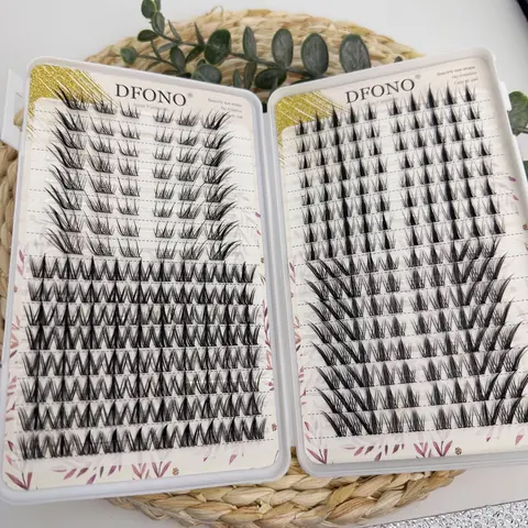 288pcs Large-Capacity Single-Clip False Eyelash Cluster Set, Natural Realistic Soft Lightweight Lash Extensions, 10-18mm Length, Makeup Essential, Cluster Lashes Set