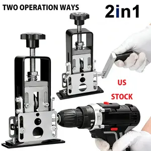 Professional Manual Wire Stripping Machine Drill Powered Hand Crank Tool for 1-25mm Cable Efficient Processing Electricians 2in1 Versatile Durable