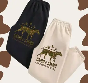 Camo Ammo Duck Dog Sweatpants, Vintage Duck Hunting Joggers, Camouflage Hunter Aesthetic Pants, Unisex Gift A