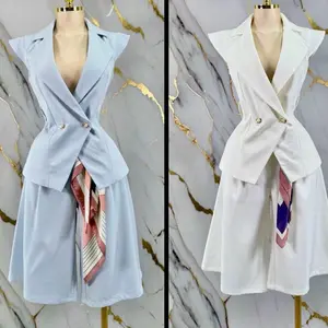 Bermuda and Chaleco Set - Elegant Two-Piece Outfit with Matching Bermuda and Chaleco for a Stylish Look