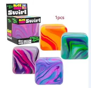 1pc Rotating Squeezing Cube, Soft Tpr Stress Relief Block, Ideal for Adults and Kids Travel Entertainment, Perfect Gift for Pressure Relief
