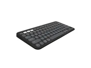 Logitech Pebble Keys 2 K380s, Multi-Device Bluetooth Wireless Keyboard with Customizable Shortcuts, Slim and Portable, Easy-Switch for Windows, macOS, iPadOS, Android, Chrome OS - Tonal Graphite