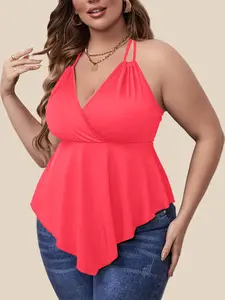 Summer Style Maximize! Plus Size Backless Slimming Top, Easy Wear Good Figure, Summer, Date Night, Plus Size Girls, Slim Fit, Womenswear
