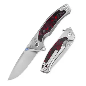 KLAKEN B10 Vantar, M390 Blade With TA5 Titanium+Carbon Fiber Handle Pocket Collection Folding Knife