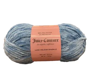 Juicy Couture Luxe Velour Sparkle Yarn - 107 Yards