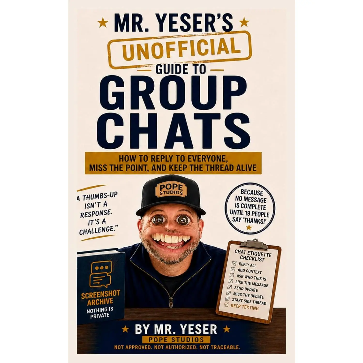 (Set of 5) Mr. Yeser's (Unofficial) Guide to Group Chats: How to Reply All, Clarify Nothing, and Include Everyone Who Didn’t Need the Information