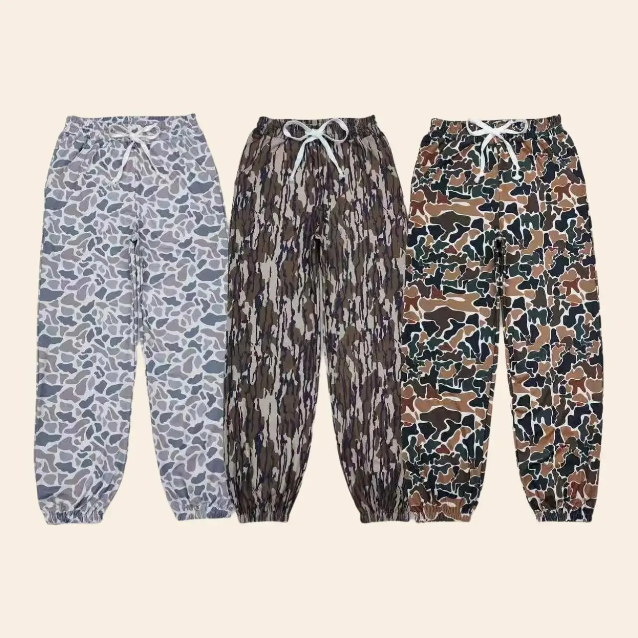 Women's Camo Print Joggers - Stretch Athleisure Style Bottoms for Athletes, Gym Style Pants for Sports & Outdoors, Gym Style Women's Sports Joggers