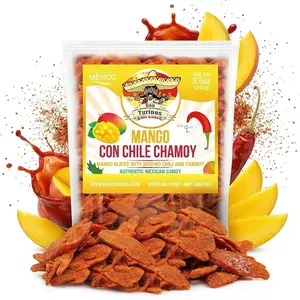 Chili Chamoy Mango Slices, 8.5 oz. Bag of Authentic Mexican Dry Fruit Candy, Sweet and Spicy Flavor, Fresh and Natural Dulce Mexicano, by Don Turinos