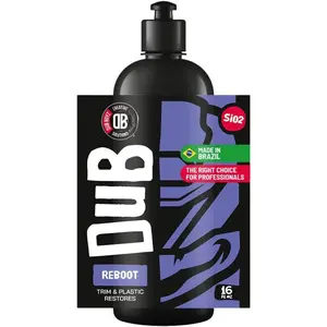 Reboot Trim & Plastic Restorer  16 oz, Restores Faded Surfaces, UV Protection, Water-Resistant Finish, Easy Application for Exterior & Interior Use