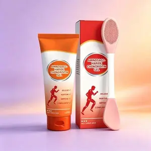 Etrnits Joint Relief Massage Cream for KneeLumbar Neck Hand & Foot Repair withGlucosamine Chondroitin Sulfate MSM GingerRoot Extract & Eucalyptus Oil 100G Send the brushes