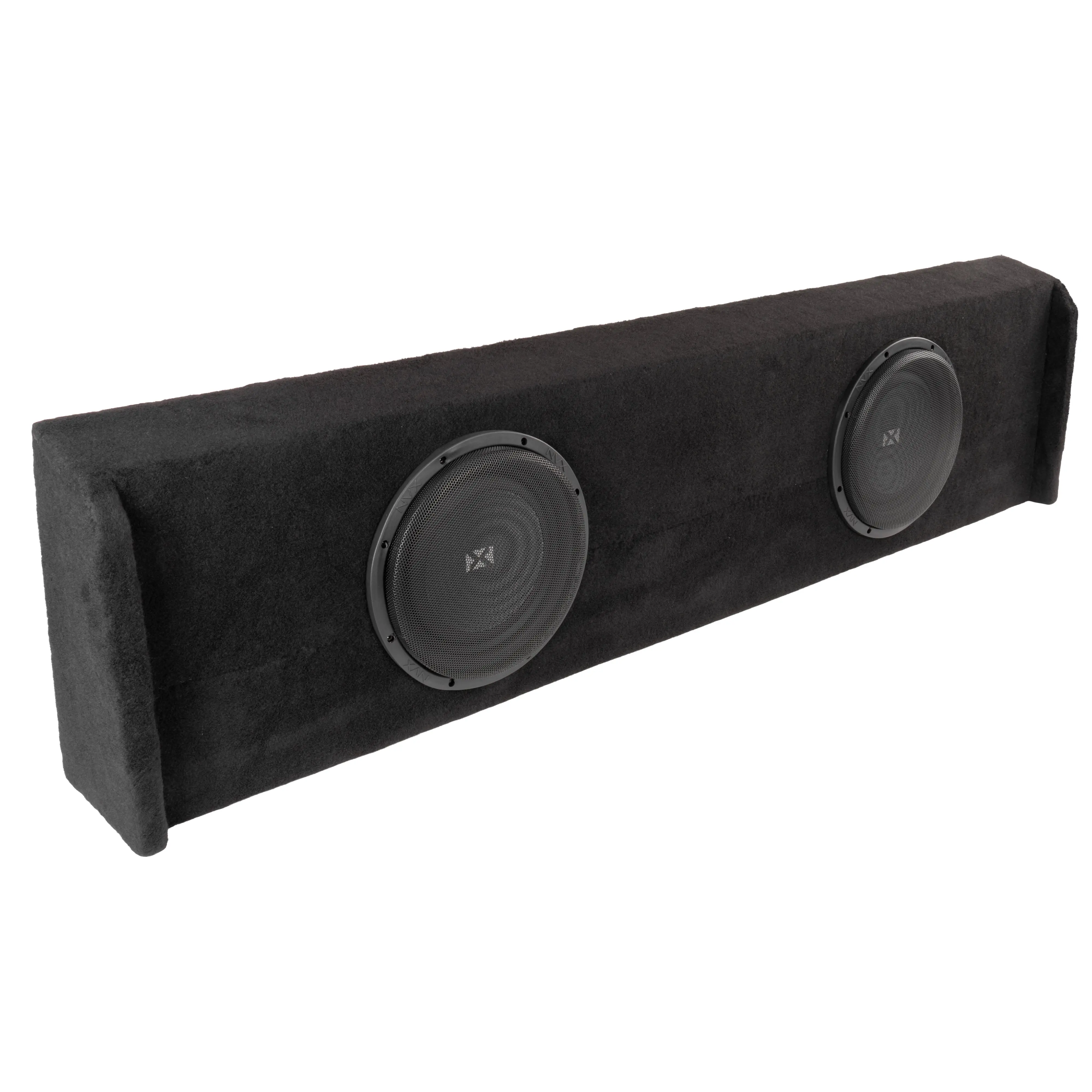 Custom Fit 700W RMS Dual 10" Loaded Sealed Truck Enclosure - 2009-2018 Ford F-150 Super Crew Cab - LVE-FRD-150CC-G12-D10S
