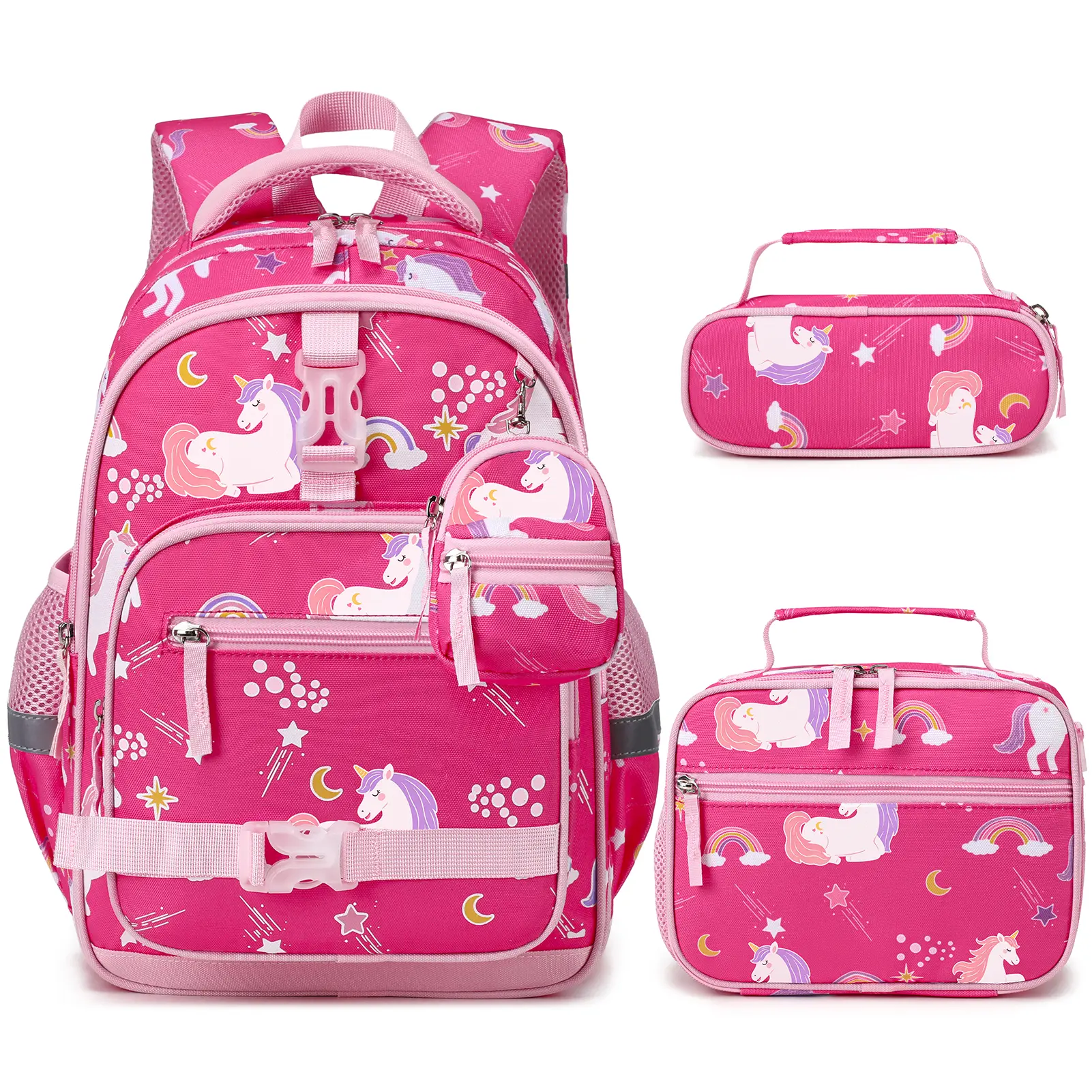 SIMILOVE 3-Piece Butterfly Backpack Set for Girls, Stylish School-Ready Functional Backpacks, Backpacks For School