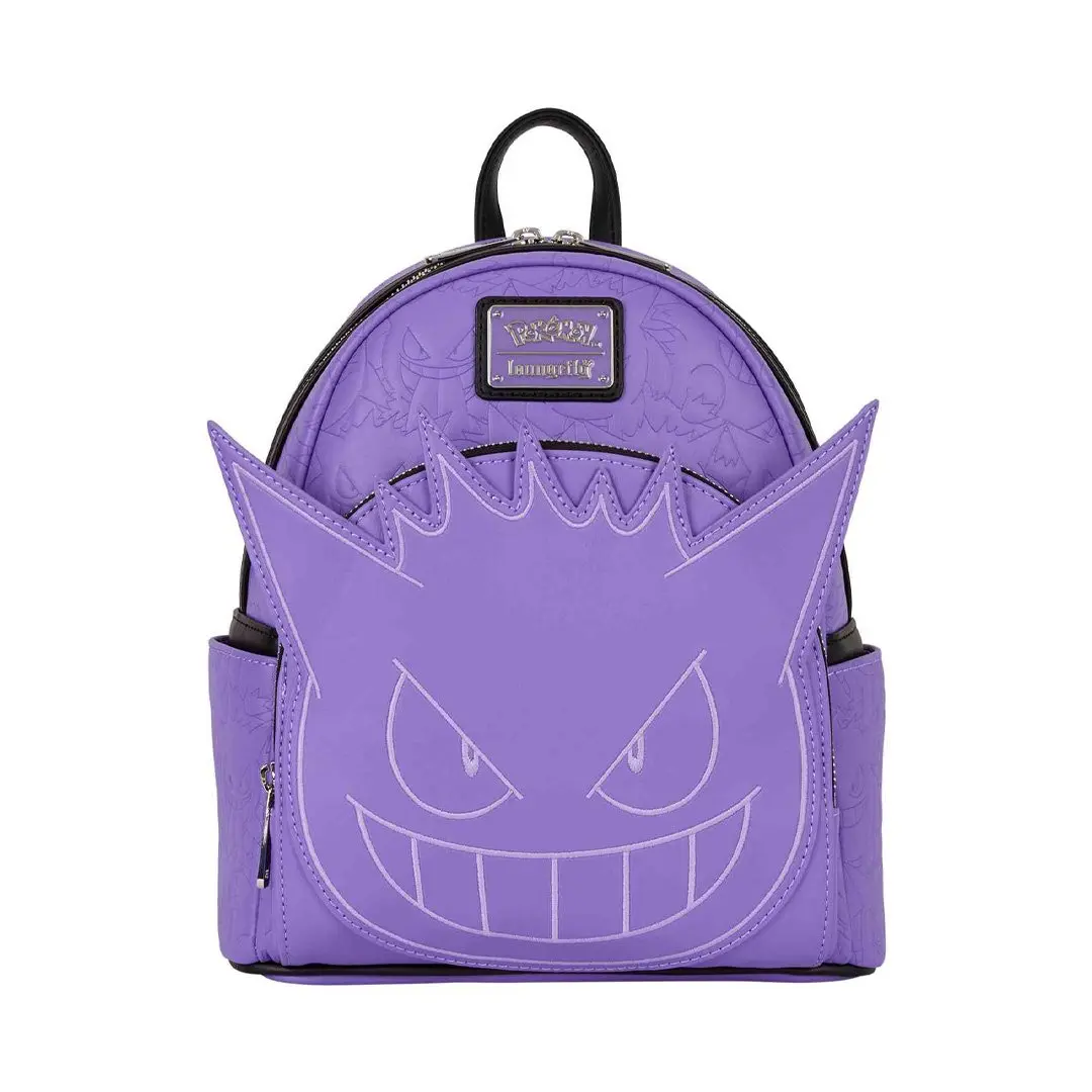 Loungefly Pokémon Gengar Cosplay Glow-in-the-Dark All-Over Print Mini Backpack, Functional Luggage Bag, Glow In The Dark Backpack, All Over Print Backpacks