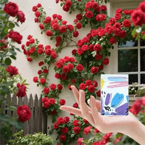 300 Climbing Flower Plant Rose Seeds Mixed Color Non-GMO Perennial Vine for Home Garden Decor Easy Growing Outdoor Blooming Seeds