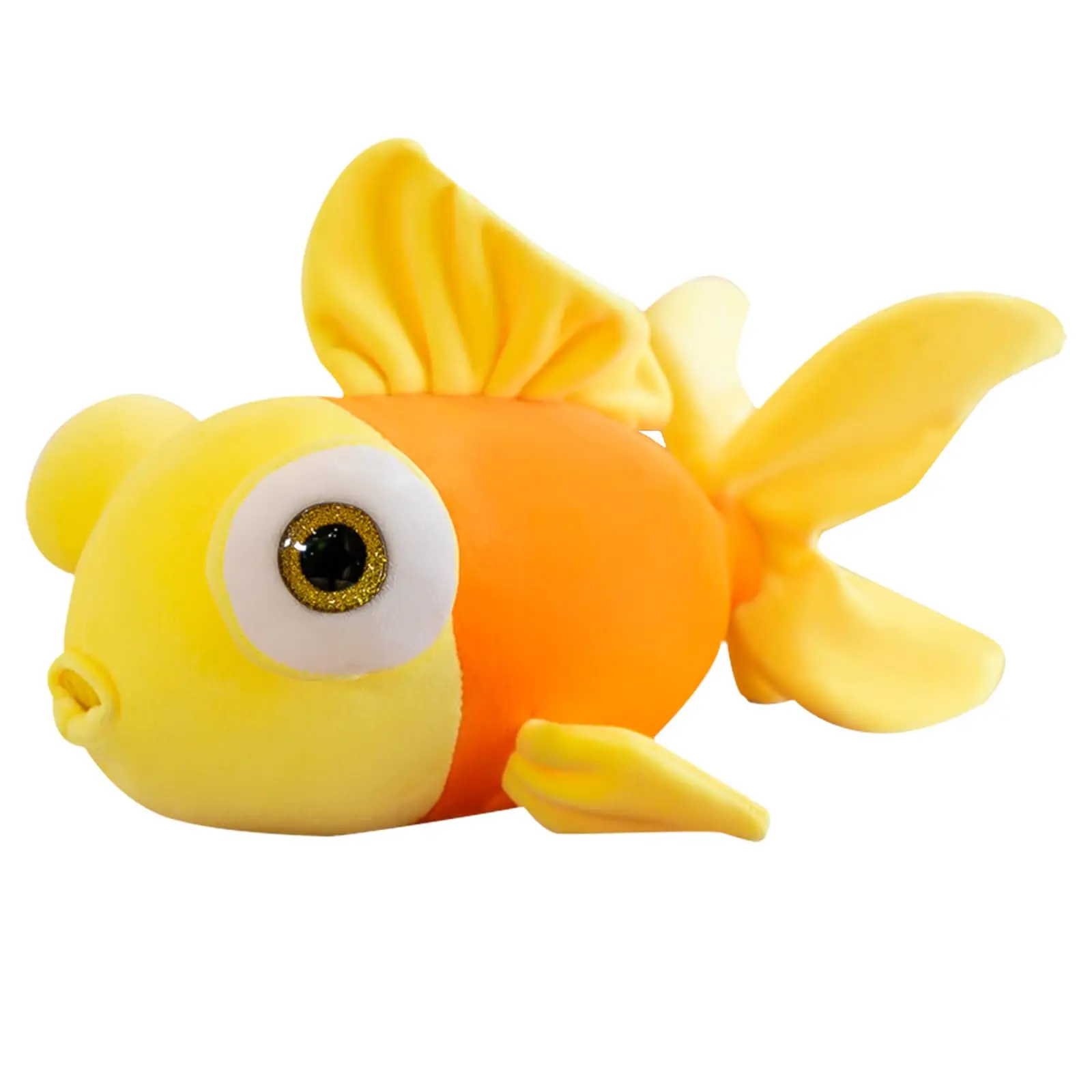 Fish Stuffed Animal Yellow Goldfish Plush Cute Toy Gifts for Kids Adults, 13.78"