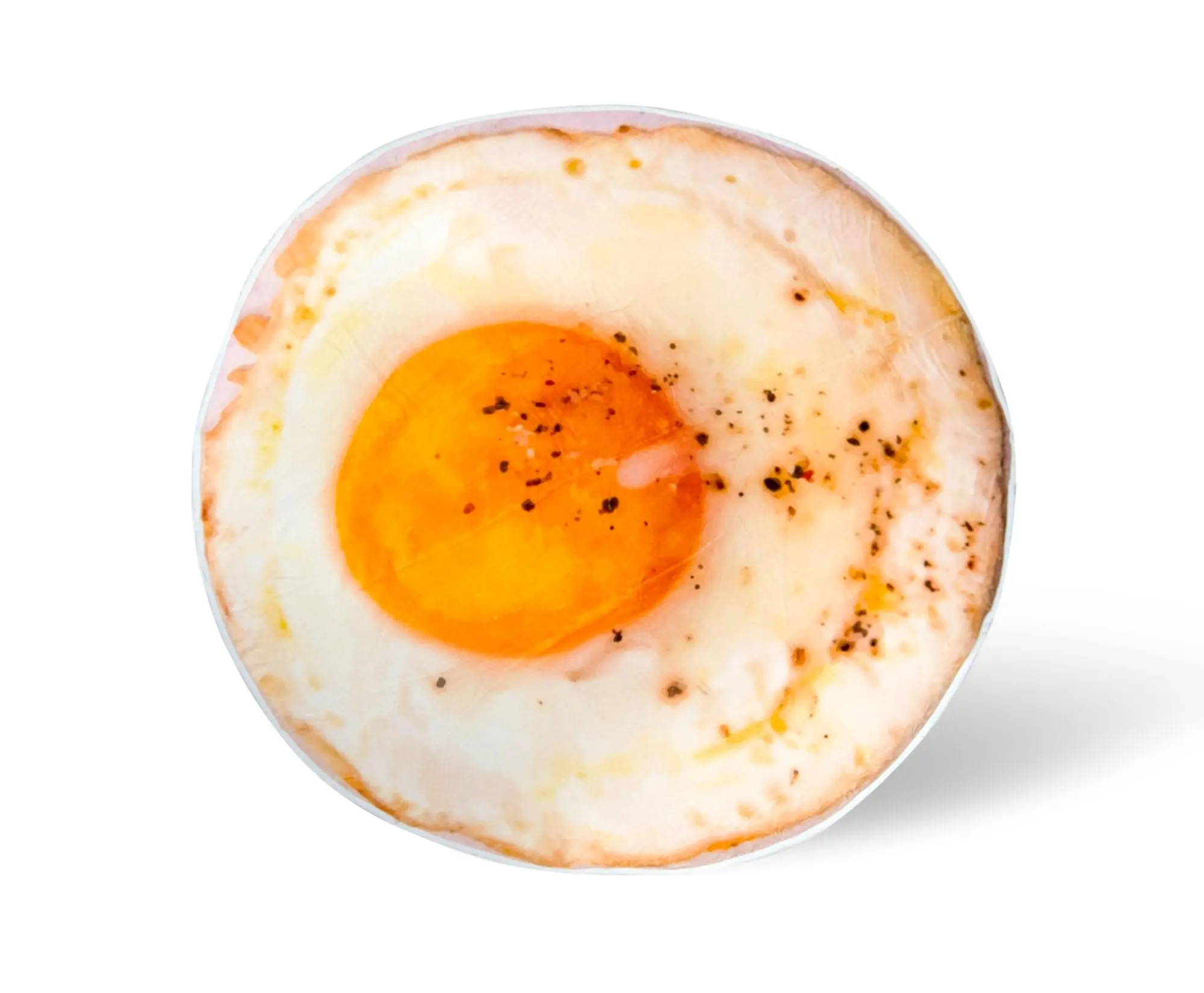 Fried Egg Round Fleece Throw Blanket, 60 in Home Decor Blanket