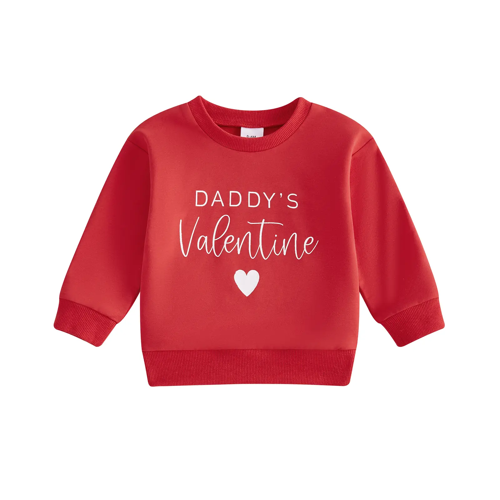 Infant Toddler Baby Girl Boy Valentines Day Outfit Daddys/Mamas Valentine Sweatshirt Oversized Shirt Spring Clothes