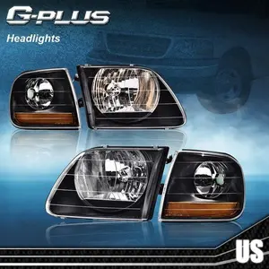 Lightning Style Headlights & Corner Parking Lamp Fit For 97-03 F-150 Expedition
