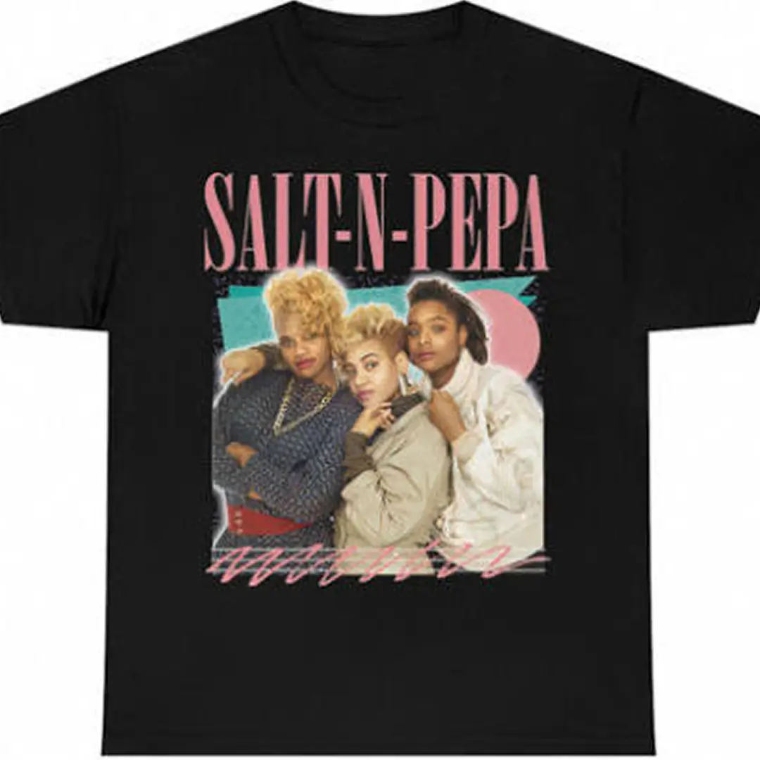 Salt N Pepa 90s Vintage Hip Hop Rap Retro Look Shirt