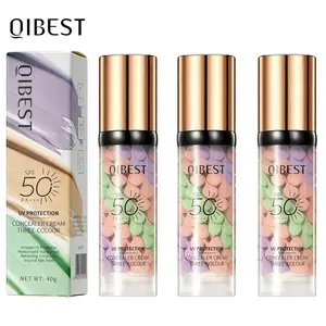 3PCS Color-Correcting Protective Isolation Cream - SPF 50 Makeup Base Primer, Brightening, Oil-Control, Moisturizing, Waterproof, Sweatproof Formula