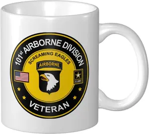 101st Airborne Division Veteran Ceramic Coffee Mug Can Accommodate 11 OZ, White