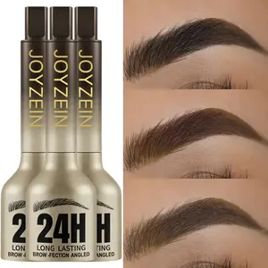 3Pcs Waterproof Eyebrow Pencil, Sweatproof, Long-Lasting Makeup, Easy To Use, Brown, Earth Color, Black, Eyebrow Powder, Eyebrow Setting