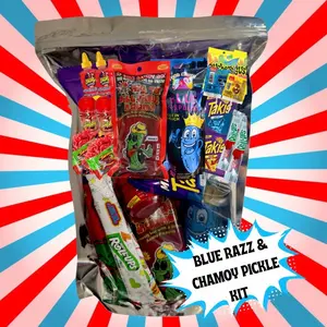 Blue Razz And Chamoy Pickle Kit - Most Trending Combo