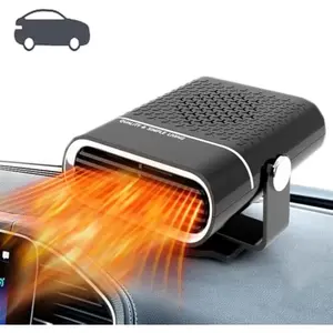 Portable Car Heater 12V 150W Automatic Heating Fan Quick Defrost Demister, Universal for Winter/Summer