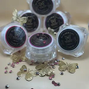 Diamond Butterfly Shimmer Builder Gel - 6 Colors #03 04 09 10 - 30G Each - High-Quality Nail Art Enhancement for Elegant Nails