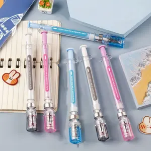 3 pieces of 0.5mm syringe shaped gel pens, which are both interesting and practical. The gifts for students are creative stationery gifts