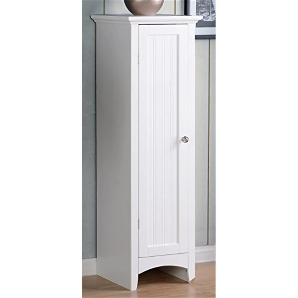 212 MAIN American Furniture Classics 1-Door Painted Wood Food Pantry Cabinet - 43 lbs Cupboard Furniture, Adjustable Shelves, Raised Panels, Functional 1-Door Unit