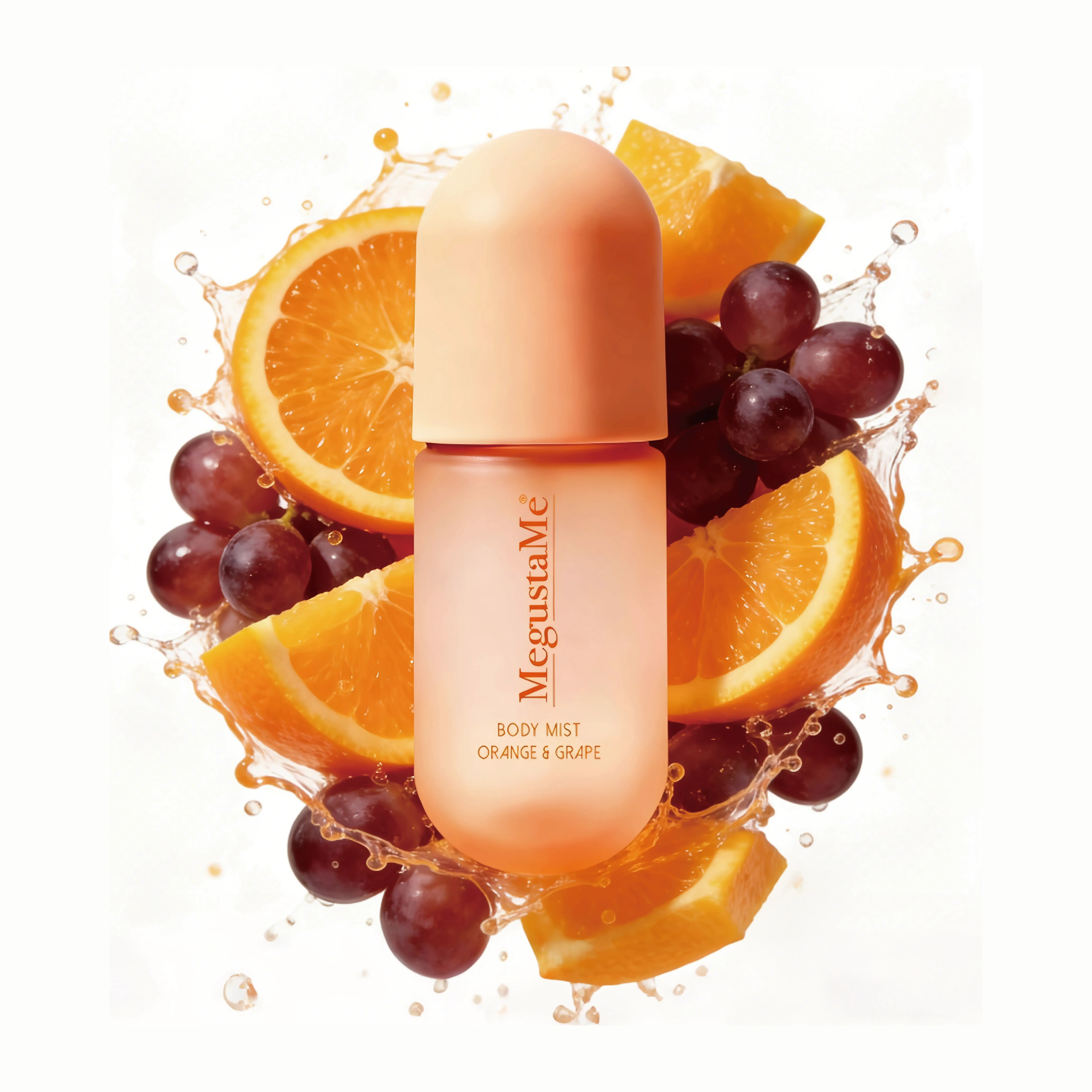 Women's Orange & Grape Citrus Fragrance Body Spray (100ml/3.38fl oz) - Paraben-Free, Phthalate-Free, Lightweight Non-Sticky Gentle Skin-Safe Daily Wear Single Bottle Travel Size Perfume Mist, Citrus Women's Fragrance, Light Spritz