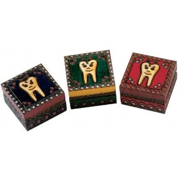 Girls Tooth Box Polish Linden Wood Box