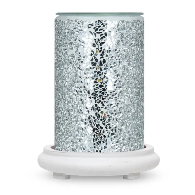 Silver Crackle Design Home Fragrance Accessory