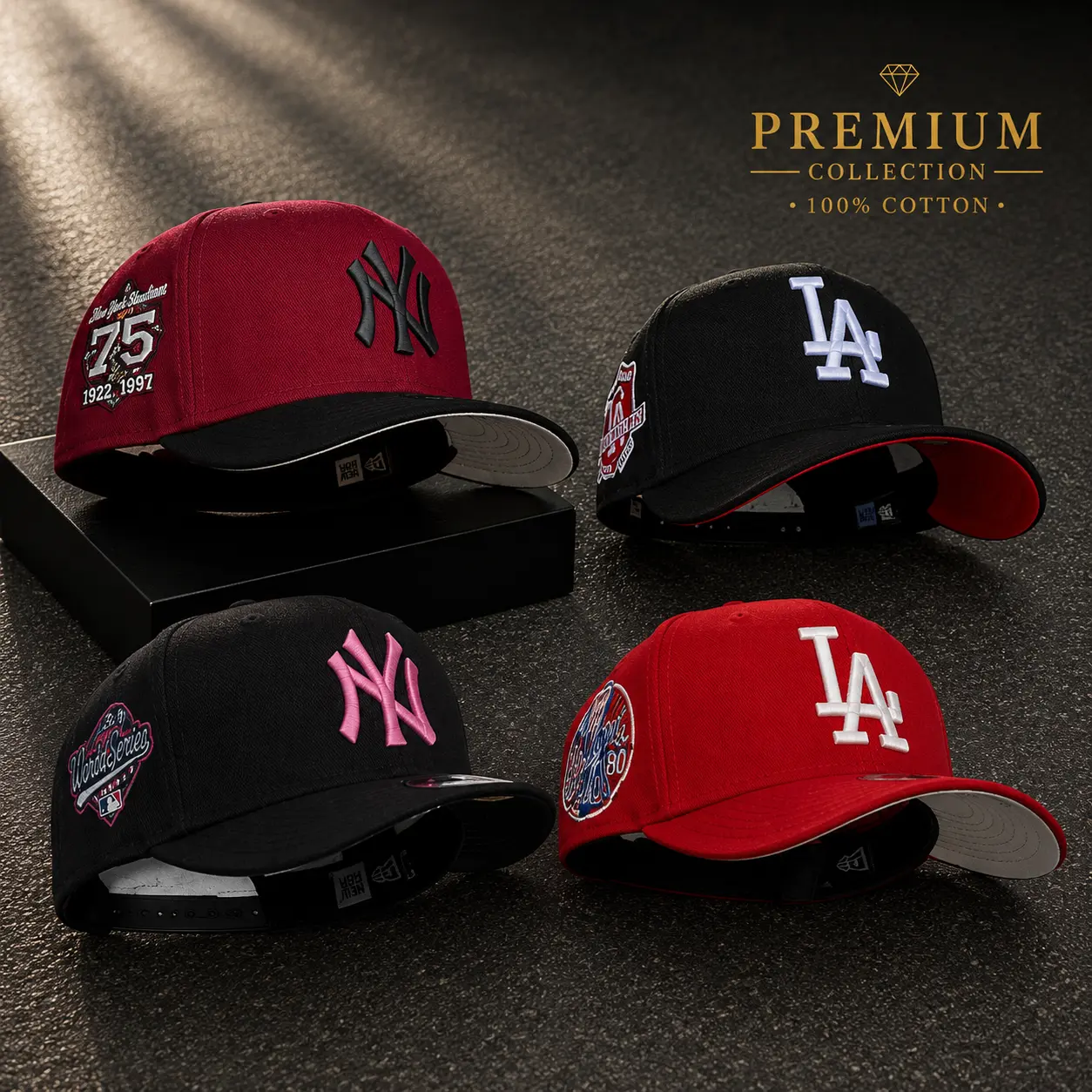 Vintage Embroidered Baseball Cap Unisex Side Patch Curved Brim Sun Hat Multi Color Casual  – 59FIFTY Fitted Snapback Hat, Unisex Streetwear Fashion for Men Women. Premium Baseball Style Accessory. Adjustable Gorras Sombreros. Viral TikTok Trend