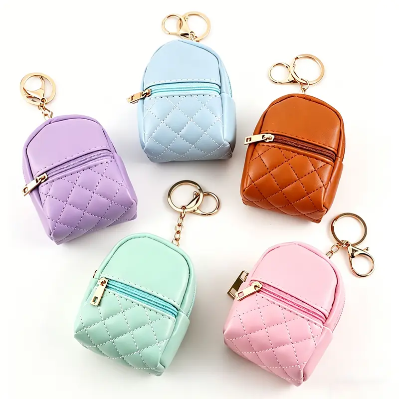 Mini Coin Purse Keychain, Portable Earphone Storage Bag, Cute Creative Bag Charm Fashion Accessory, Perfect for Party Gifts, Birthday Gifts, Graduation Gifts and Mother's Day Gifts