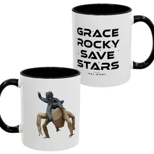 Grace Rocky Save Stars Mug, Book Lover Mug, Project Hail Mary Merch, Rocky Amaze Space Mug, Sci-Fi Book Lover Gift. - vdg10061