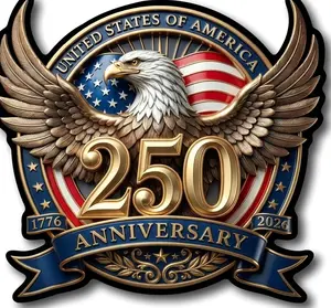 USA 250th Anniversary Car Window Decal Sticker -1776-2026 Bumper Sticker 250 Years USA, Laptop Water Bottle Decal Sticker