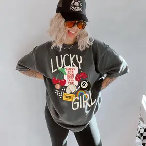 Victoria Maxwell, Vintage&Comfortable Shirt, Lucky Girl Tee, Better Luck Next Time, vintage inspired graphic tee, positive vibes shirt