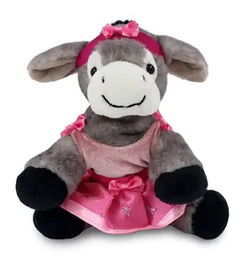 SUPER SOFT PLUSH - LYING GREY DONKEY Ballerina