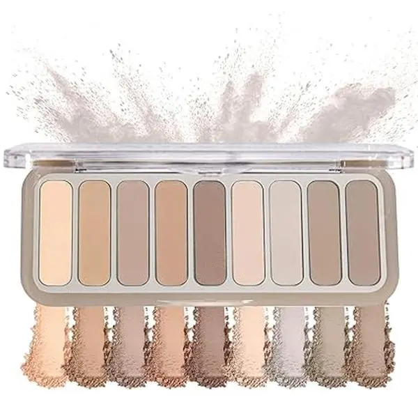 Matte Naked Eyeshadow Palette Neutral Nude Smoky Eye Shadow Pallet Gray Taupe Brown High Pigmented Ultra-Blendable Waterproof Long Lasting Makeup Palettes Suitable for Older Women