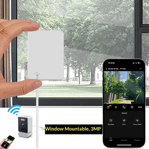 New Adhesive Glass Camera Wireless WiFi Monitoring Home 3MP High-definition Window Camera