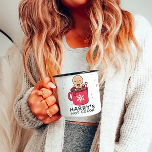 Kids hot Cocoa Christmas Mug, Childrens Hot Chocolate Cup Personalized, Kids mugs, Kids cups, Christmas eve gifts, boy and girl cups