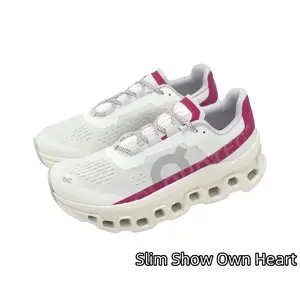 Lace-Up Casual Jogging Sneakers, Cream Magenta Color Block Mesh Upper, Ergonomic Cushioned Insole, Perfect For Daily Walking, Fitness Classes And Light Outdoor Trekking