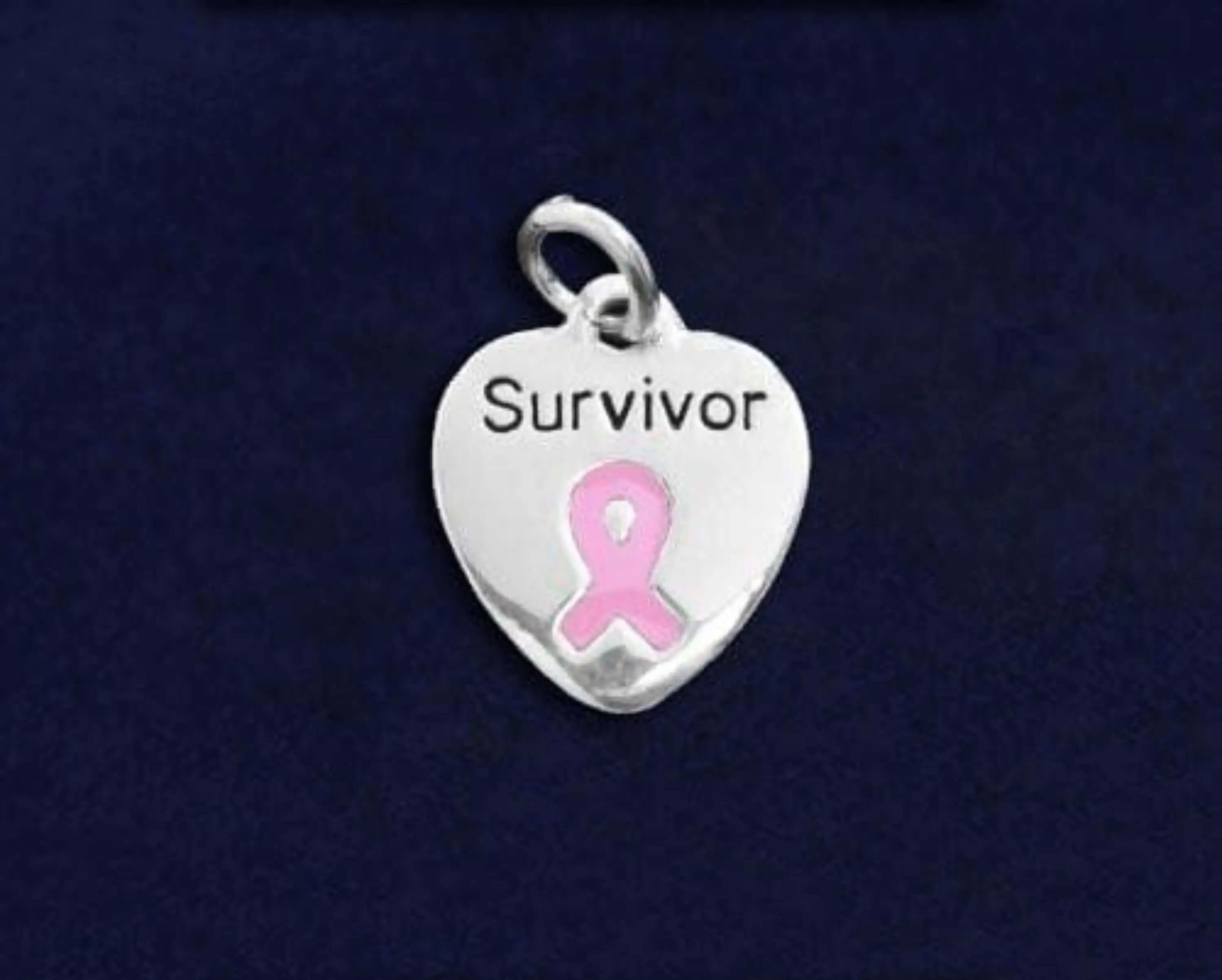Pink Ribbon Charm- Survivor Charm for Cancer