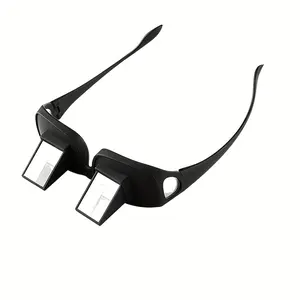 Unisex Refractive Prism Flat Lens Glasses for TV Watching Phone Computer Use Lazy Eye Relaxation Non Prescription Reading Eyewear for Adults