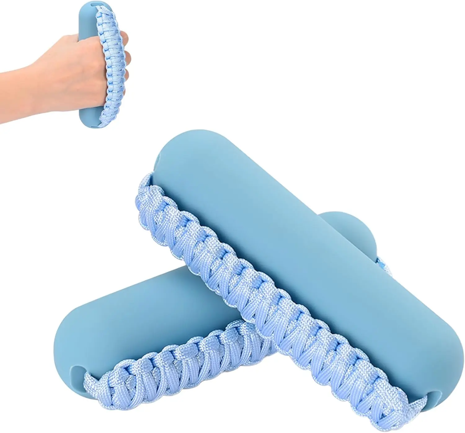 Sports Hikeen Hand Weights Set for Women Men, Soft Dumbbells of 2 (1lb, 2lbs or 3lbs), Walking Weight with Hand Strap for Aerobics, Jogging, Running