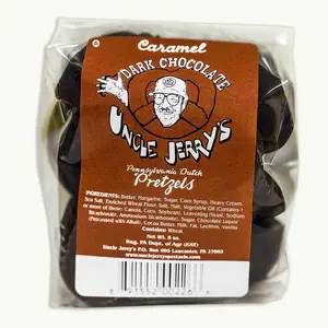 Uncle Jerry's Caramel Dark Chocolate Pretzels 8oz