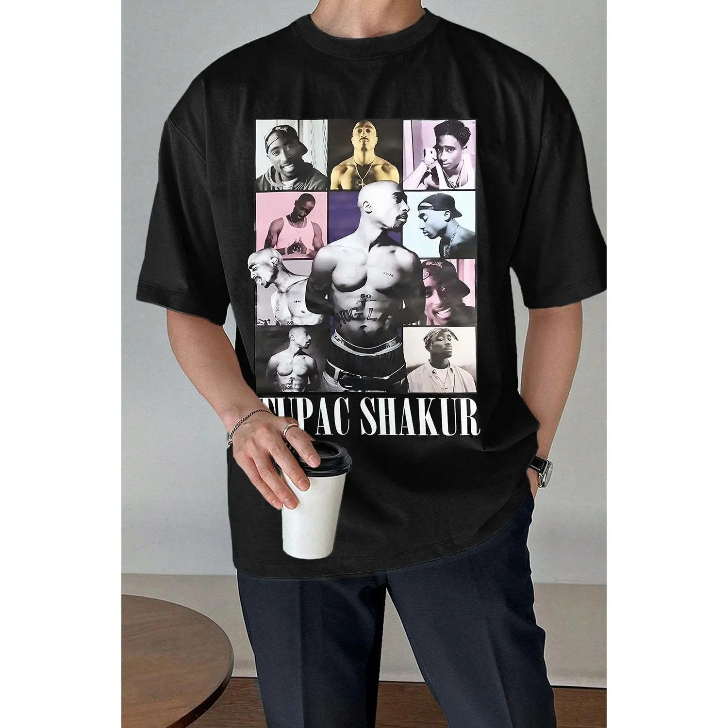 2Pac Old School Rap Shirt, Westside Hip Hop Legend Retro Graphic Tee