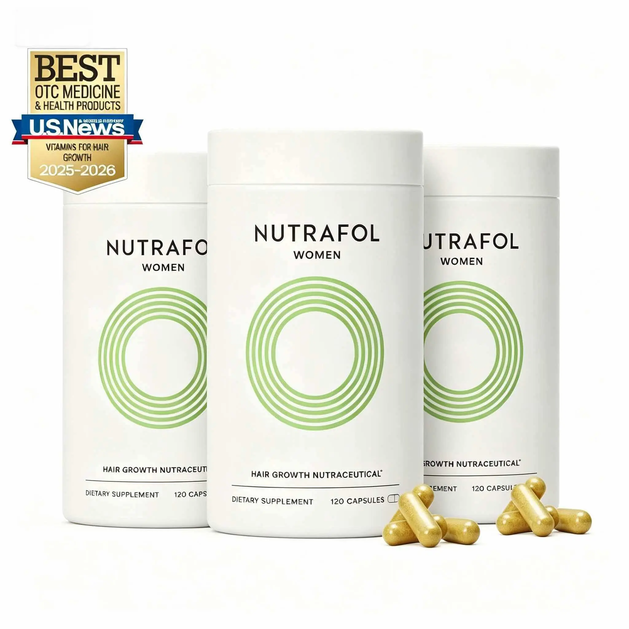 Nutrafol Men Hair Loss Dietary Supplement 120 Count, Physician Formulated Plant-Based Hair Nutrients to Improve Male Receding Hairline & Sparse Hair
